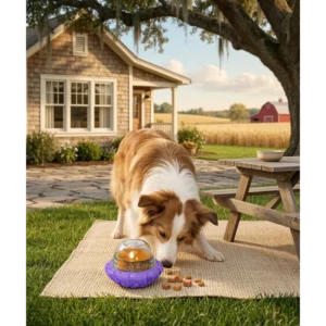 Interactive Dog Puzzle Toy with Slow Feeder, Cognitive Enrichment, Treat Dispensing, Easy Clean